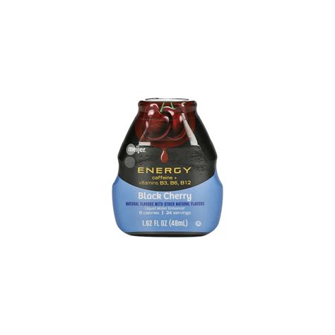Meijer Black Cherry Energy Liquid Water Enhancer - 1.62 oz 1.62 oz | Shipt