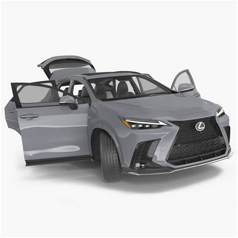3D New 2024 Lexus NX Hybrid Grey Simple Interior Rigged for Maya | 3D ...