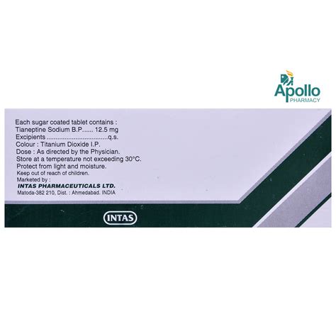 Tynept Tablet 10's Price, Uses, Side Effects, Composition - Apollo Pharmacy