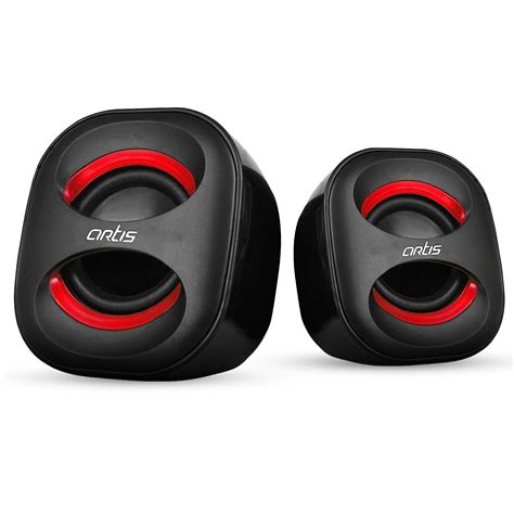 Amazon.in: Buy Artis Mini 2.0 USB Multimedia Speakers (Black) Online at ...