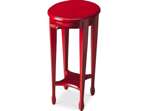 Butler Arielle Oval Wood Red End Table | BT1483293