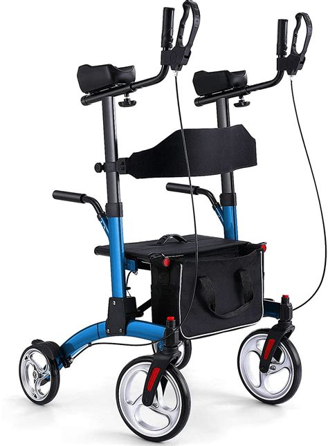 Healconnex Upright Rollator Walkers for Seniors- Stand up Rolling ...
