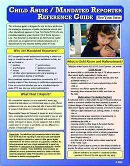 Buy Child Abuse/Mandated Reporter Reference Guide (NY State) Book ...