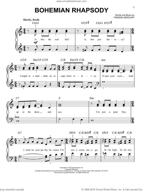 Partition Guitare Bohemian Rhapsody at Melissa Bishop blog