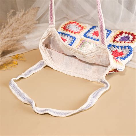 Buy Bright Granny Square Crochet Tote Bag | GranMade – Granmade