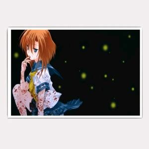 Hawtskin Higurashi Anime Thinking Bloody Girl 18X12 Inch Ready To Stick ...