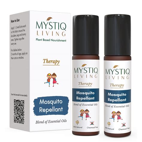 Mystiq Living Mosquito Repellant Roll On (Fabric Roll On) for Baby ...