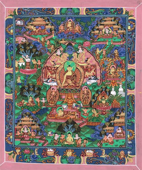 Buy Nepali Thangka Painting Lord Buddha Art on Cloth Buddha Religious ...