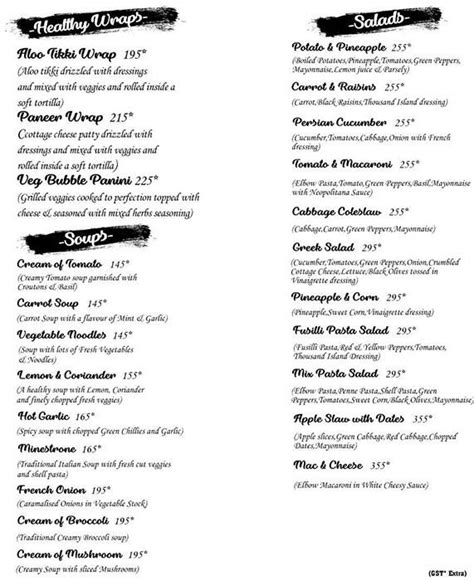 Menu at Neopolitan Pizza, Vadodara, 3