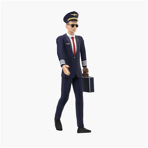 3D model Pilot Low Poly Rigged for Cinema 4D | 3D Molier International
