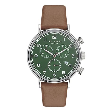 Buy Ted Baker Men watch with Green dial and Brown Leather Two- Piece ...