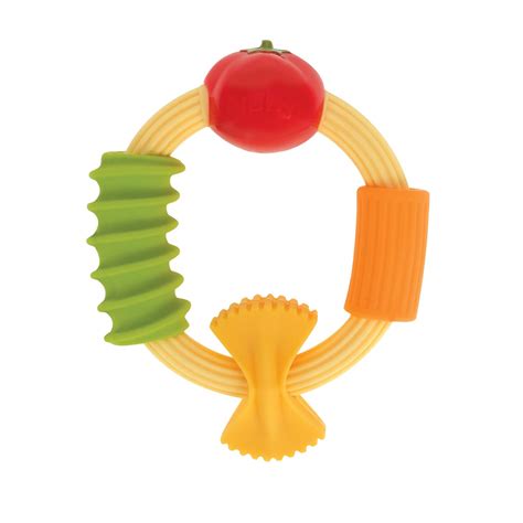 Amazon.com : Nuby Pasta Ring Teether - 3+ Months - Soft, Silicone ...