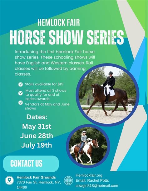 Hemlock Fair Horse Show Series, Hemlock Fairground, 31 May 2025 | AllEvents