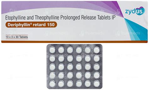 डेरीफिलीन रिटार्ड 150 टैबलेट 30: इस्तेमाल , साइड इफेक्ट, कीमत और विकल्प ...