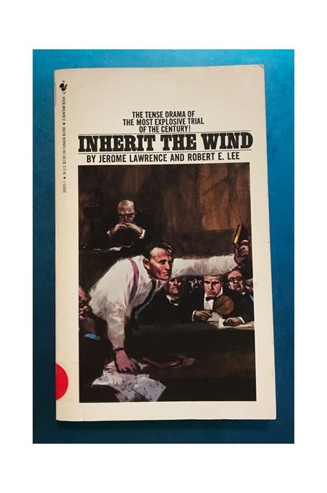Vintage 1960 INHERIT THE WIND Book Jerome Lawrence & Robert E. Lee PB ...