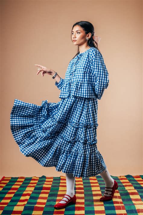 Ruffle Skirt 'Royal Blue' – Our Own Pace
