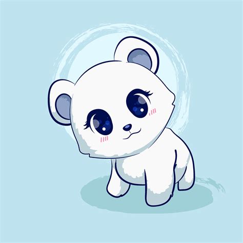 Cute Polar Bear Drawing