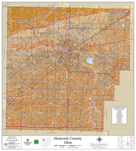 Hancock County Ohio 2023 Soils Wall Map | Mapping Solutions
