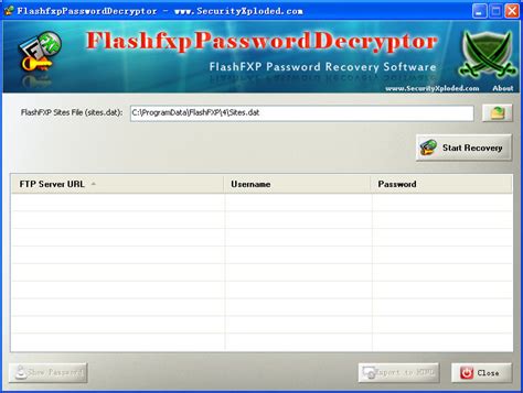 flashfxp密码破解工具 v1.0 绿色版下载 - APP佳软