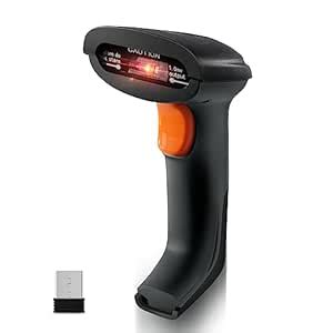 JRHC Handheld Barcode Scanner, Rechargeable 1D Wireless CCD Bar Code ...