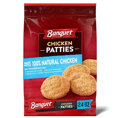 Banquet Chicken Patties, Breaded (24 oz) Delivery or Pickup Near Me ...