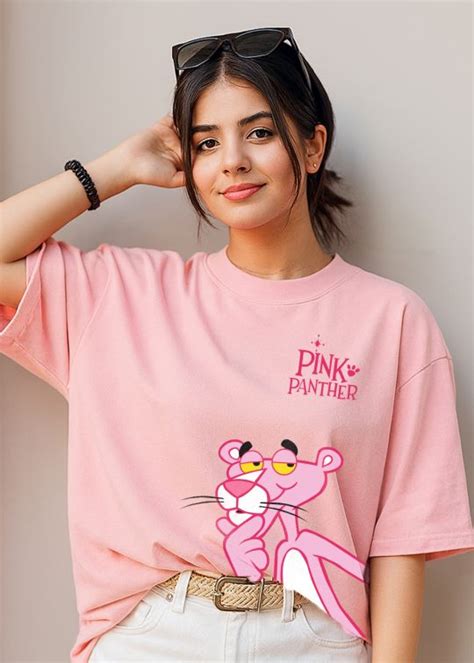 Pink Panther Baby Pink Oversized T-shirt For Women – Kwabey