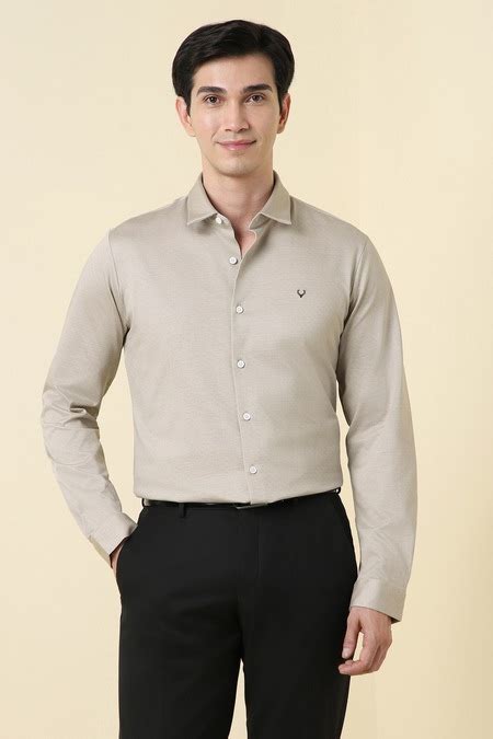 Beige Printed Casual Full Sleeves Men Slim Fit Casual Shirts - Selling ...