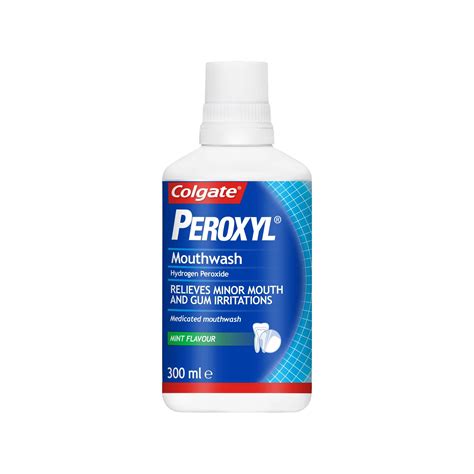 Buy Colgate Peroxyl Mouthwash Mint Flavour 300ml Online