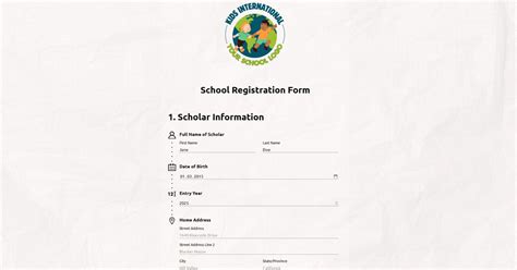 Registration Form Sample 的图像结果