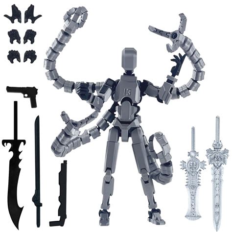 T13 Action Figure,Assembly Completed 3D Printed T13 Multi-Jointed ...