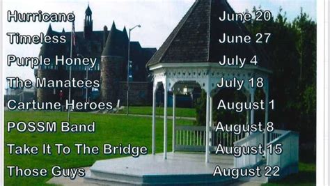 2025 Summer Concerts at the Gazebo, 25 Ocean Road, Narragansett, RI ...