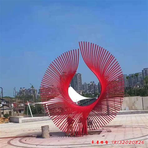 抽象不锈钢城市雕塑 - 卓景雕塑公司