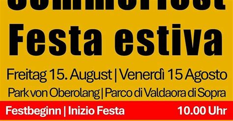 Sommerfest der Freiwilligen Feuerwehr Oberolan | Olang-Valdaora