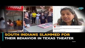 Indian in the US slams South Indians for Their Behavior in Texas Theater