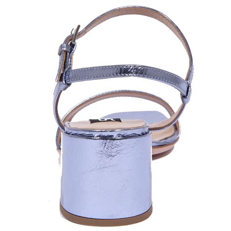 2025J sandalo donna SEBASTIAN patent leather blue lilac sandal woman