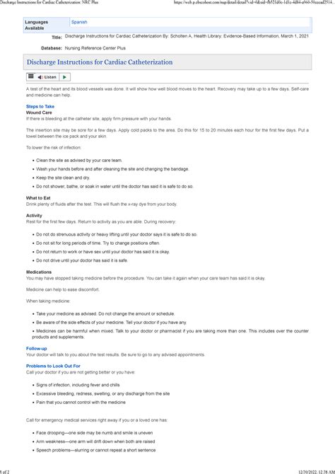 Catheterization In Spanish at Dexter Monk blog