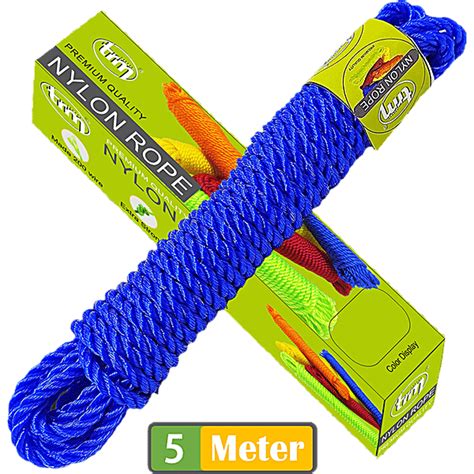 Buy Trm Nylon Rope - 5 m, Blue, Premium Quality Online at Best Price of ...