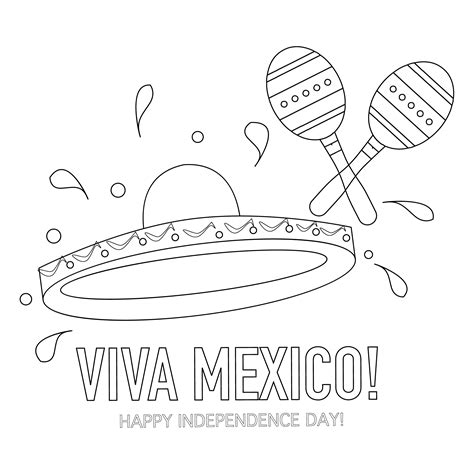 Happy Mexican Independence Day Drawing - EPS, Illustrator, JPG, PSD ...