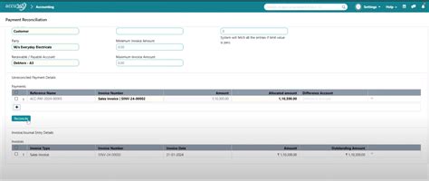 Payment Reconciliation | ACCU360 Documentation