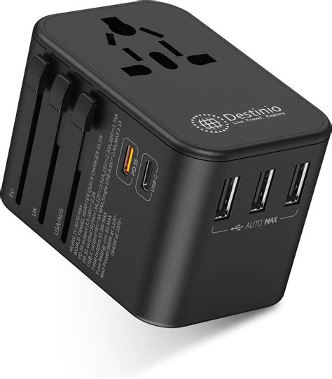 Wayona 38W Universal Travel Adapter with Type C & USB A International ...