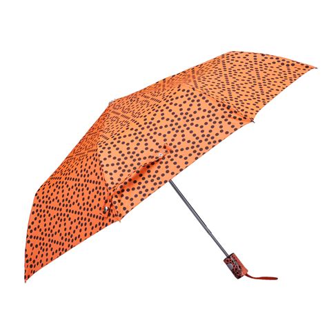 Buy Folding Umbrella with Auto Open & Waterproof | Dotted Orange – The ...