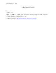 Image result for Project Approach Definition