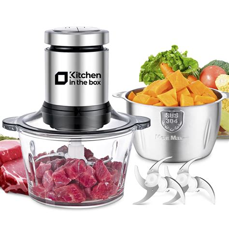 Amazon.com: Kitchen in the box Food Processors,400W Powerful Meat ...