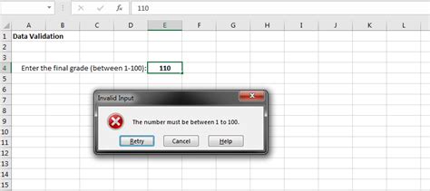 How to Validate in Excel 的图像结果