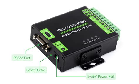 Waveshare RS232/485/422 to CAN Industrial Isolated Converter – Modbus ...