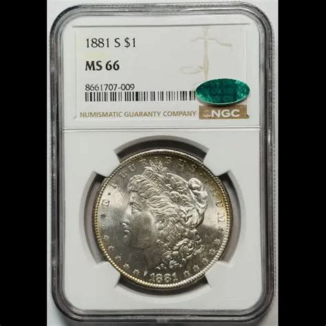 1881-S Morgan Silver Dollar NGC MS-66 DMPL Reverse! CAC - Bob Paul Rare ...