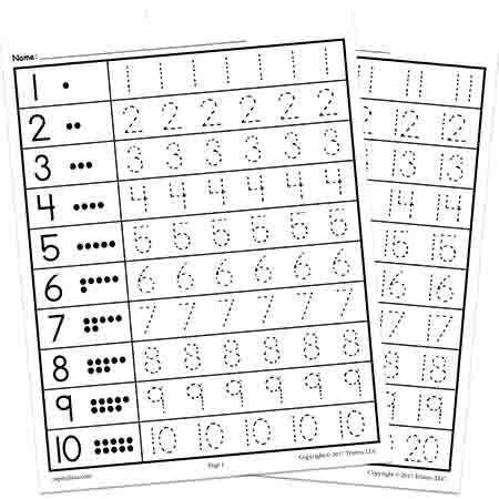 Math Numbers Worksheet PDF 的图像结果