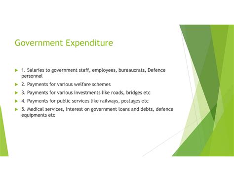 Full Notes 04 - Government Expenditure 1. Salaries to government staff ...