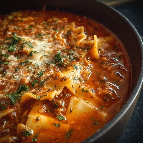 One-Pot Lasagna Soup
