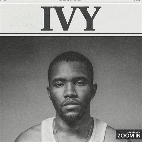 Frank Ocean Retro Newspaper Print, Ivy Poster, Ivy Lyrics Print, Frank ...